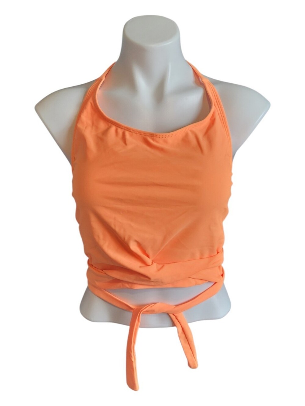 NWT Coral Reef Swim Womens Large Halter Wrap Around Swim Top